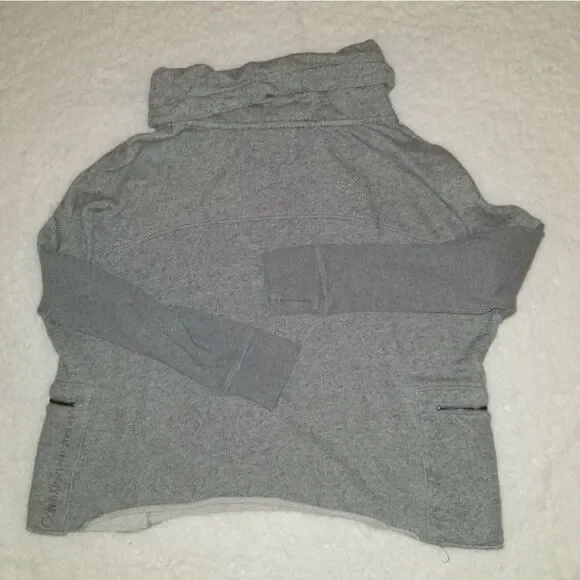 Calvin Klein Performance Cropped Cowl Neck Sweatshirt - Picture 6 of 9